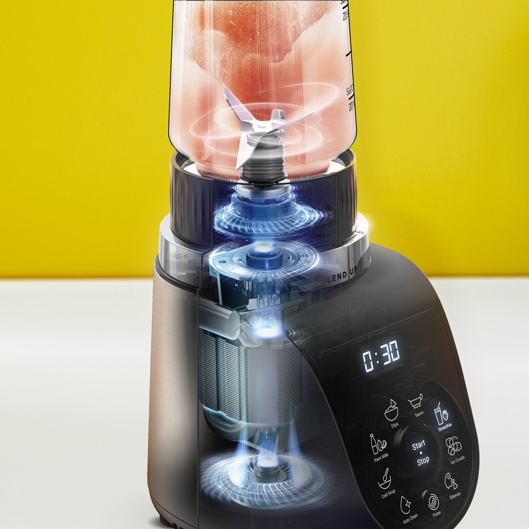 Tefal Blend Up BL190AF0 blender 0.85 L Tabletop blender 1000 W Beige, Black, Transparent - Afbeelding 6