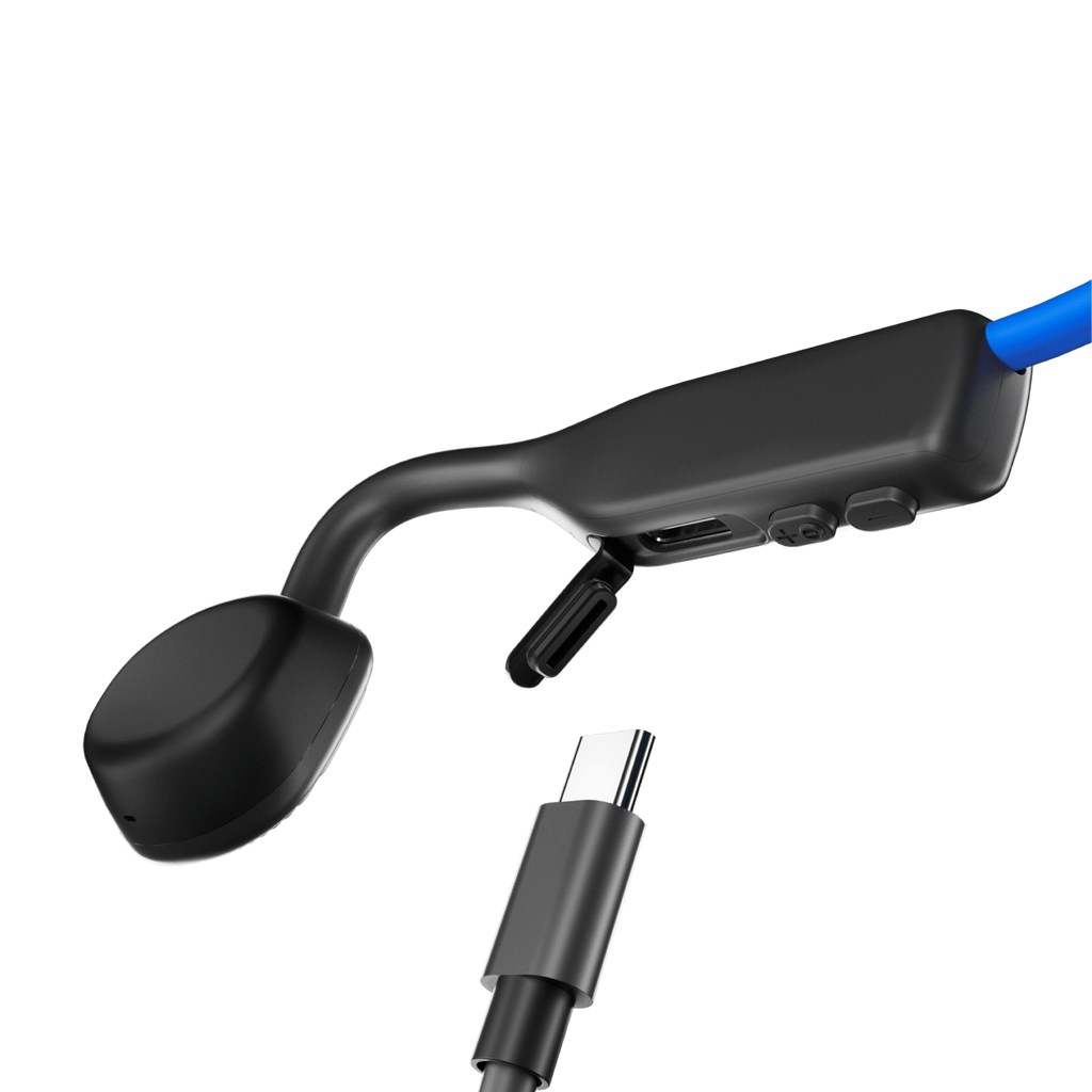 SHOKZ OpenMove Headphones Wireless Ear-hook Calls/Music USB Type-C Bluetooth Blue - Afbeelding 4