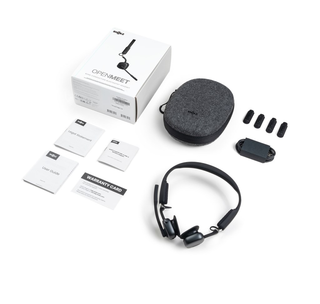 SHOKZ OpenMeet Wireless Bluetooth Bone Conduction Videoconferencing Headset - Afbeelding 8