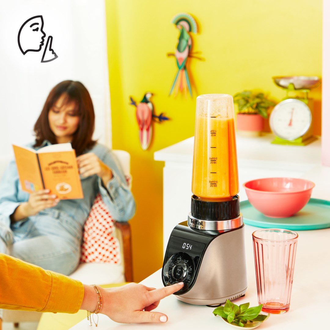 Tefal Blend Up BL190AF0 blender 0.85 L Tabletop blender 1000 W Beige, Black, Transparent - Afbeelding 7
