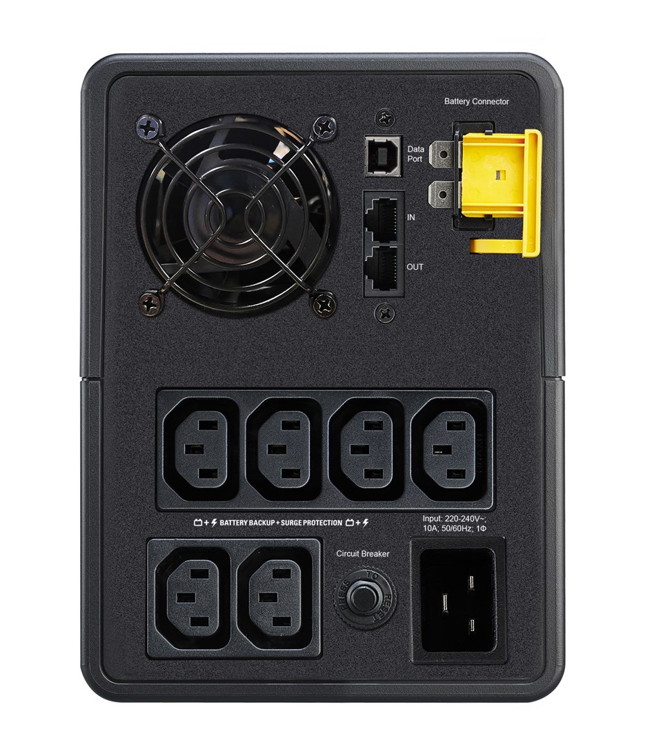 APC Back-UPS, 2200VA, Tower, 230V, 6x IEC C13 outlets, AVR - Afbeelding 2
