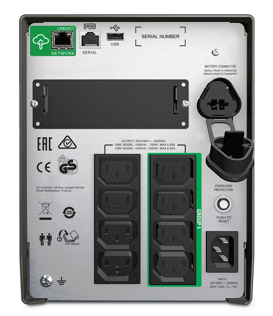 APC Smart-UPS SMT1000IC - UPS - 700 Wa - Afbeelding 3