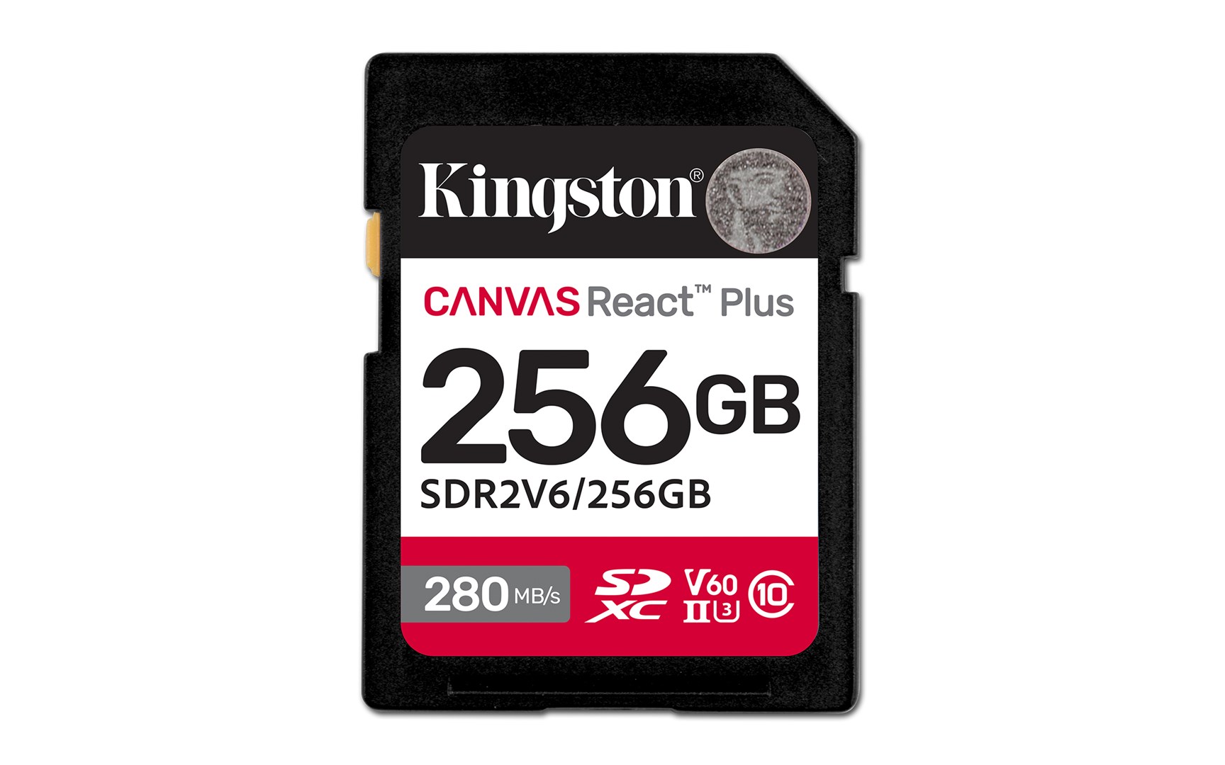 Kingston Canvas React Plus | 256 GB | SD | Flash memory class 10