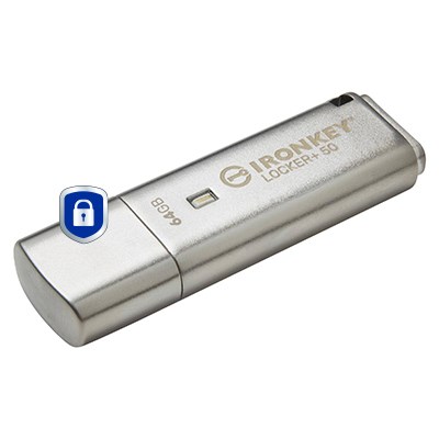 Kingston Technology IronKey 64GB IKLP50 AES USB, w/256bit Encryption - Afbeelding 3