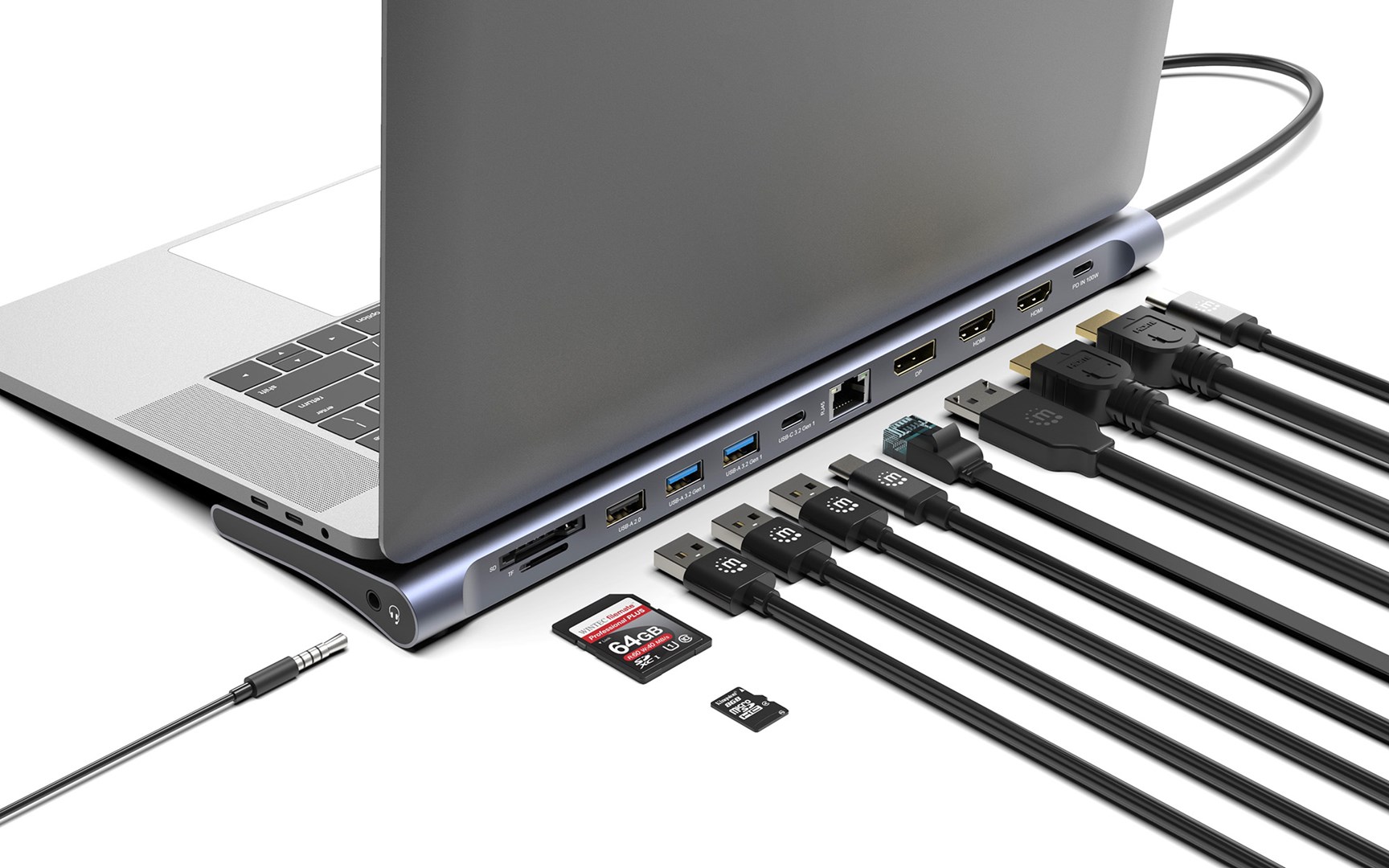 Docking Station 12-in-1 4K HDMI DP USB-A - Afbeelding 2