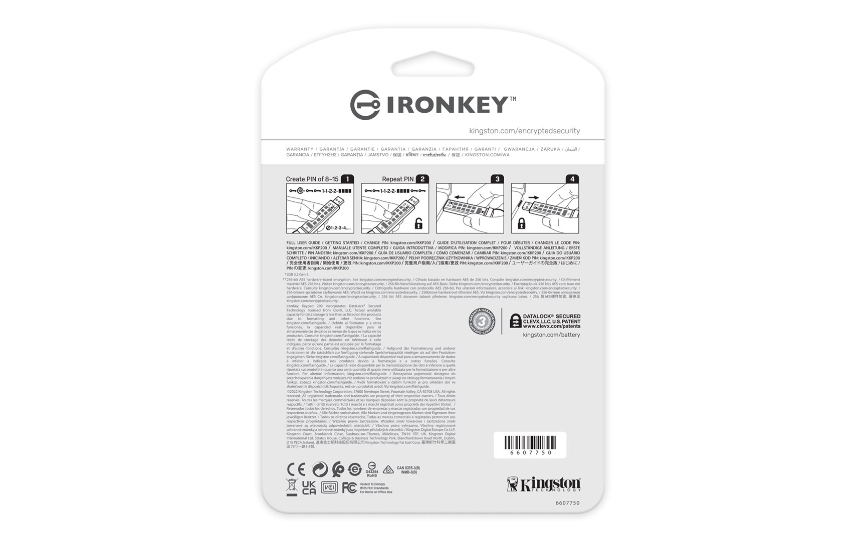 Kingston Technology IronKey 32GB Keypad 200, FIPS 140-3 Lvl 3 AES-256 Hardware Encrypted - Afbeelding 5