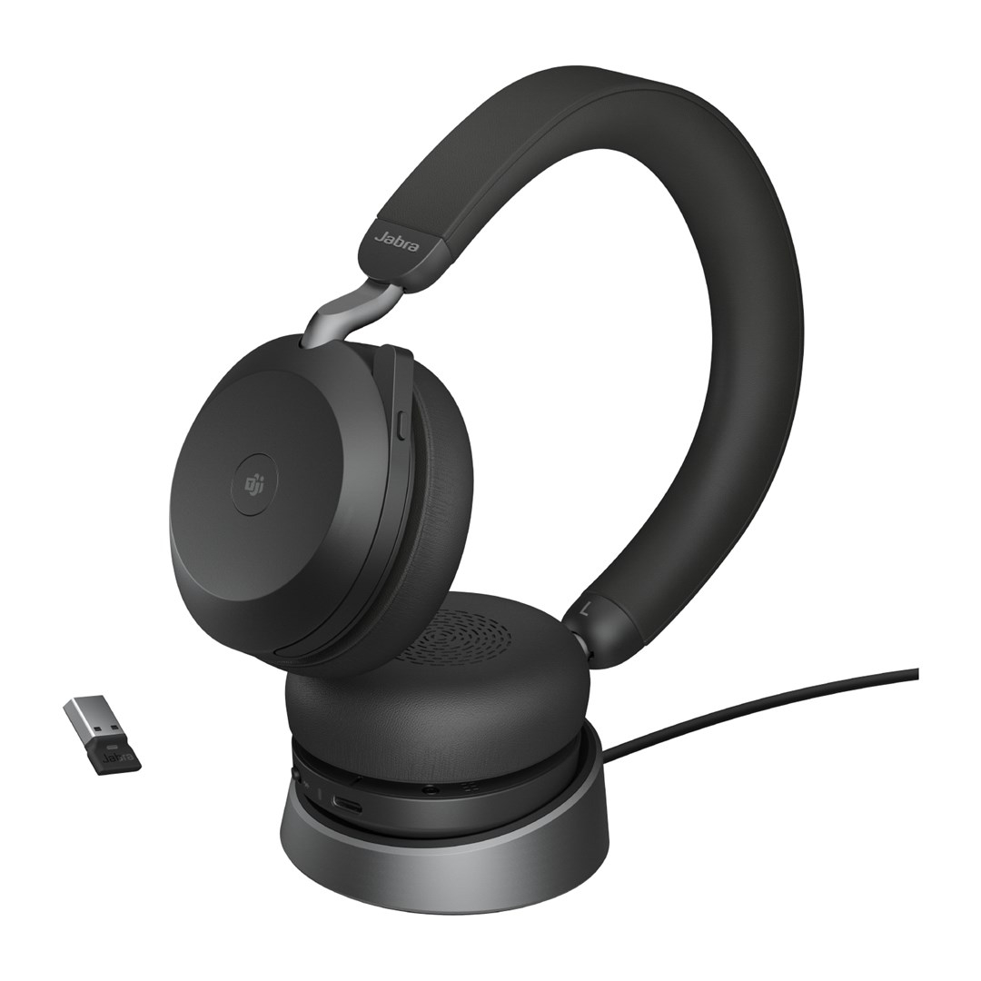 Jabra Evolve2 75 - USB-A MS Teams with Desk Stand - Black - Afbeelding 5