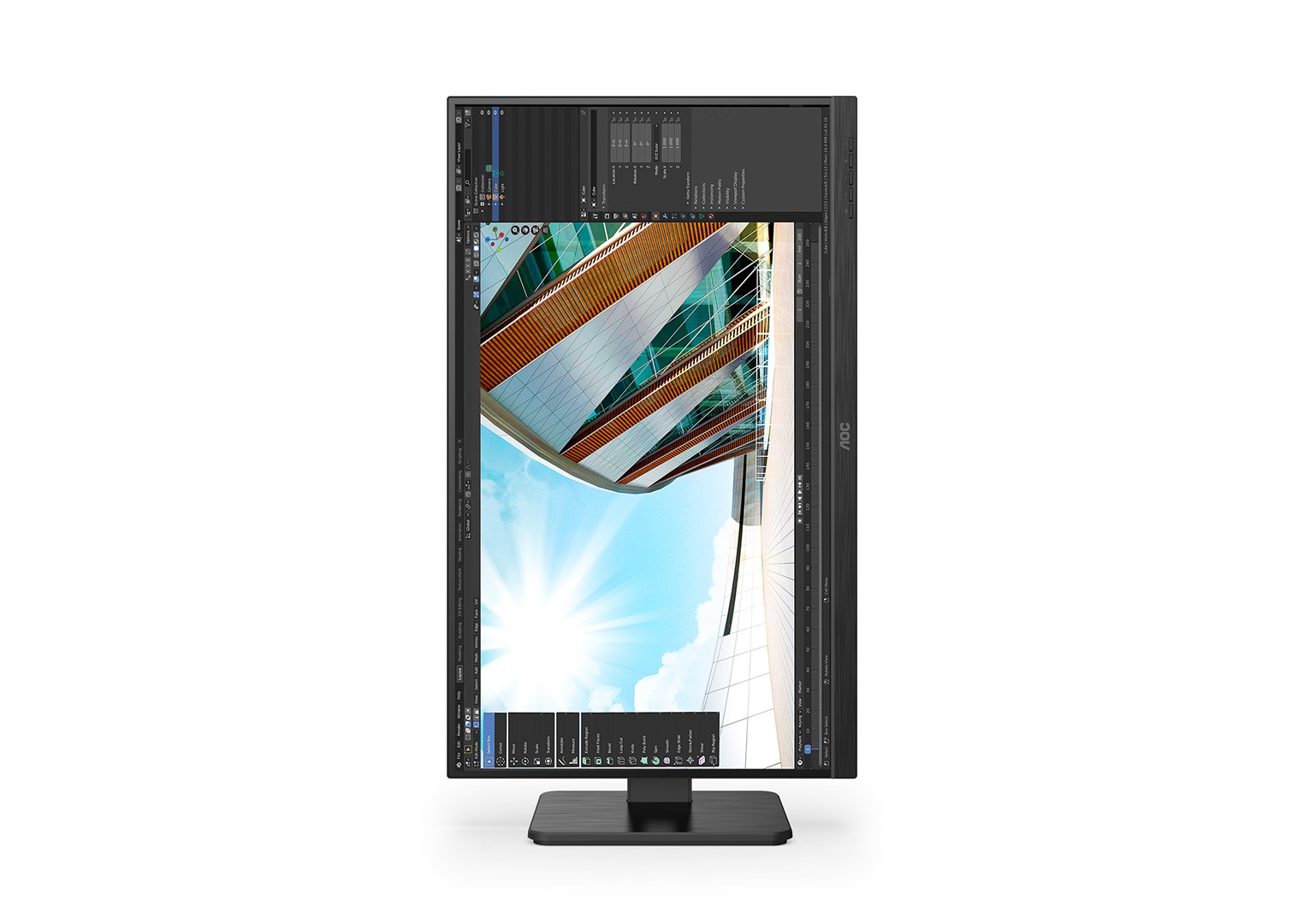 AOC Q24P2Q LED display 60.5 cm (23.8") 2560 x 1440 pixels Quad HD Black - Afbeelding 2