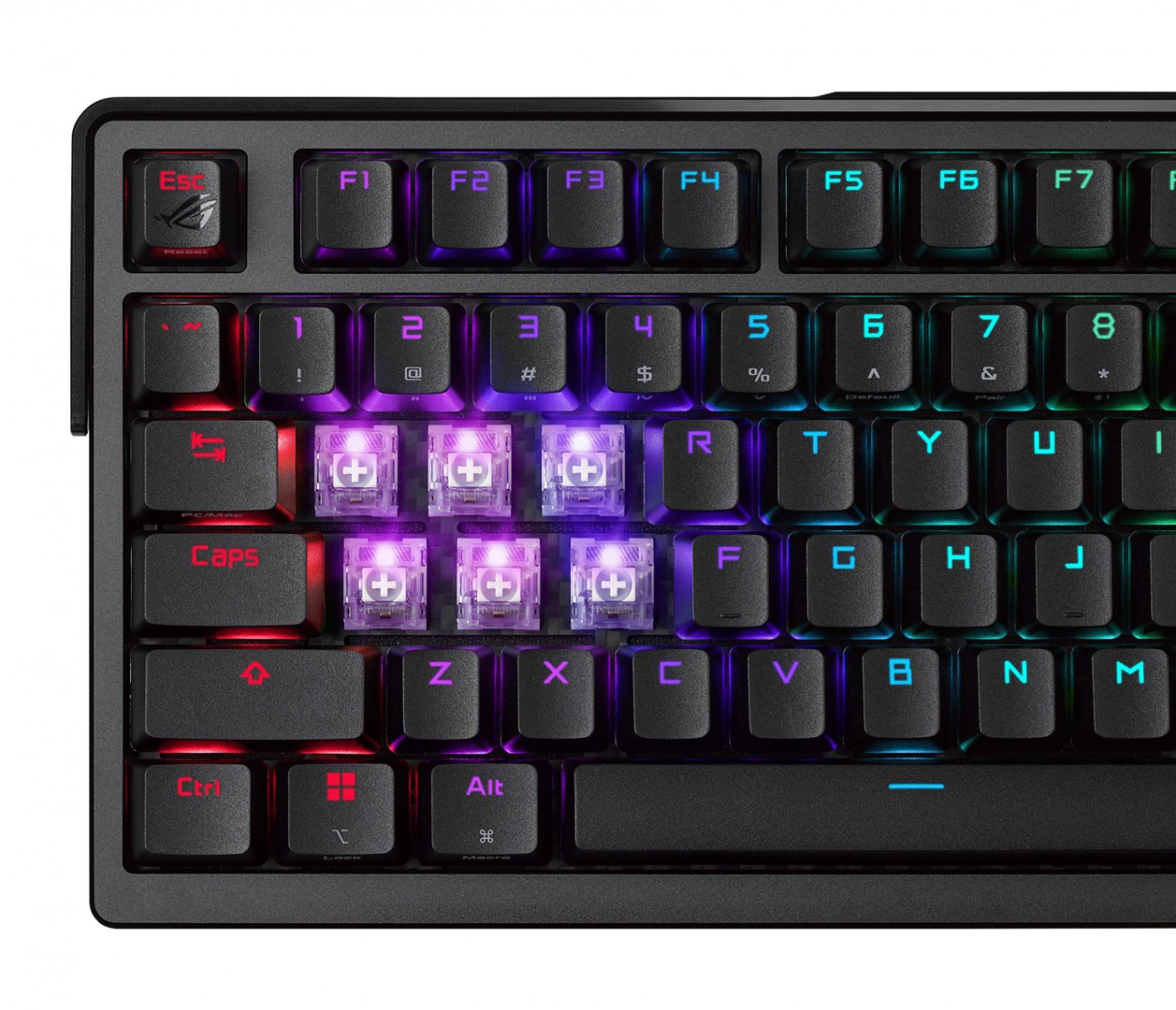 ASUS ROG Azoth Extreme keyboard Gaming USB + RF Wireless + Bluetooth QWERTZ Black - Afbeelding 5