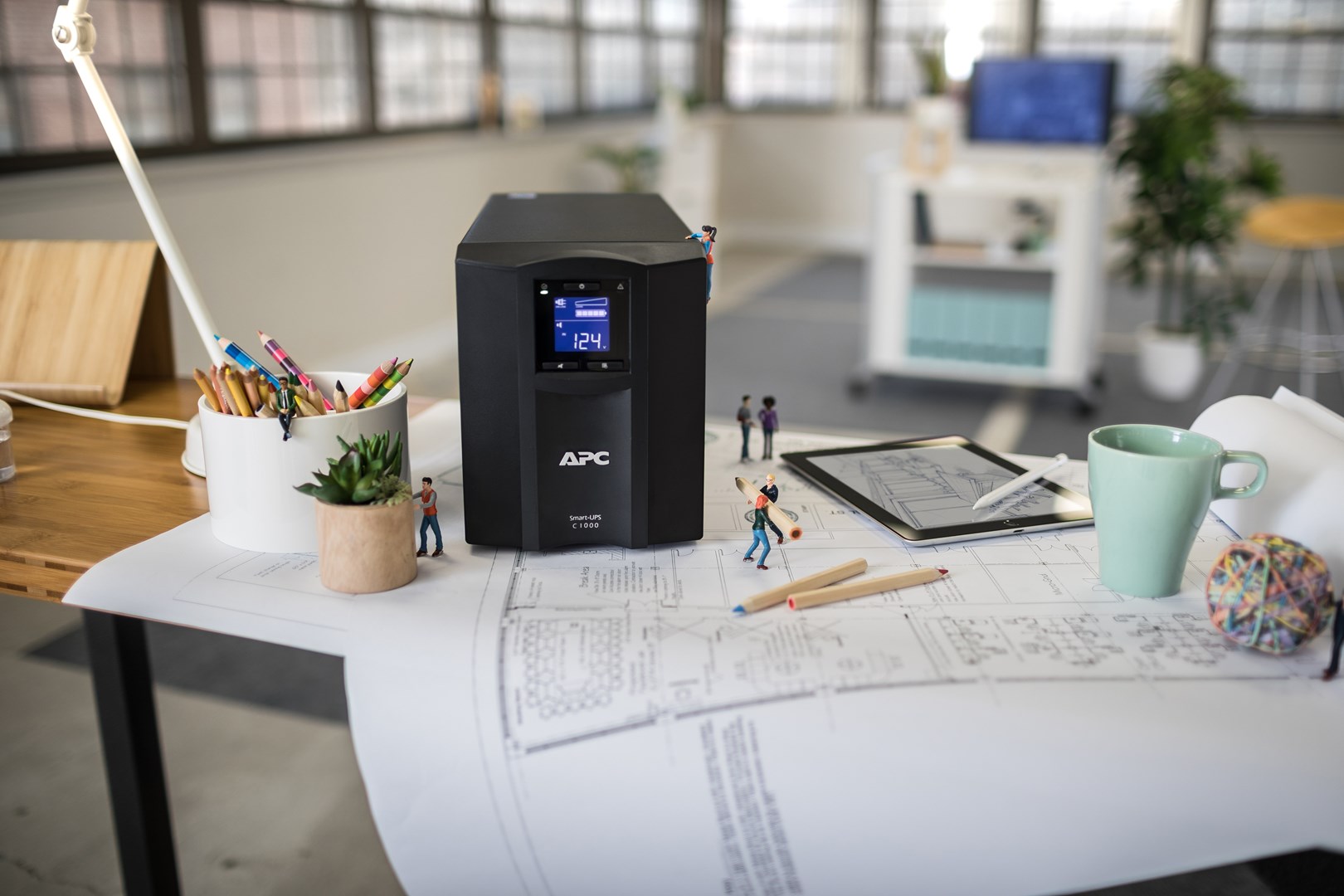 APC Smart-UPS C, Line Interactive, 1000VA, Tower, 230V, 8x IEC C13 outlets, SmartConnect port, USB and Serial communication, AVR, Graphic LCD - Afbeelding 7