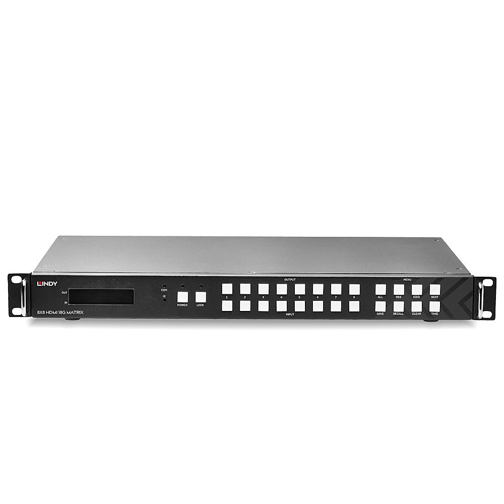 Lindy 8x8 HDMI 18G Matrix with Video Wall Scaling - Afbeelding 3