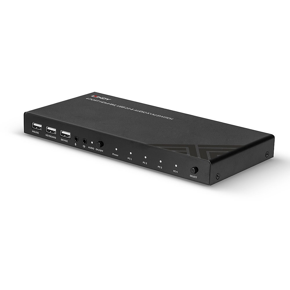 Lindy KVM Switch HDMI 18G, USB 2.0 & Audio, 4 Port - Afbeelding 6