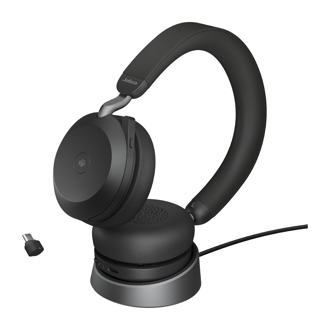 Jabra Evolve2 75 - USB-C MS Teams with Desk Stand - Black - Afbeelding 5