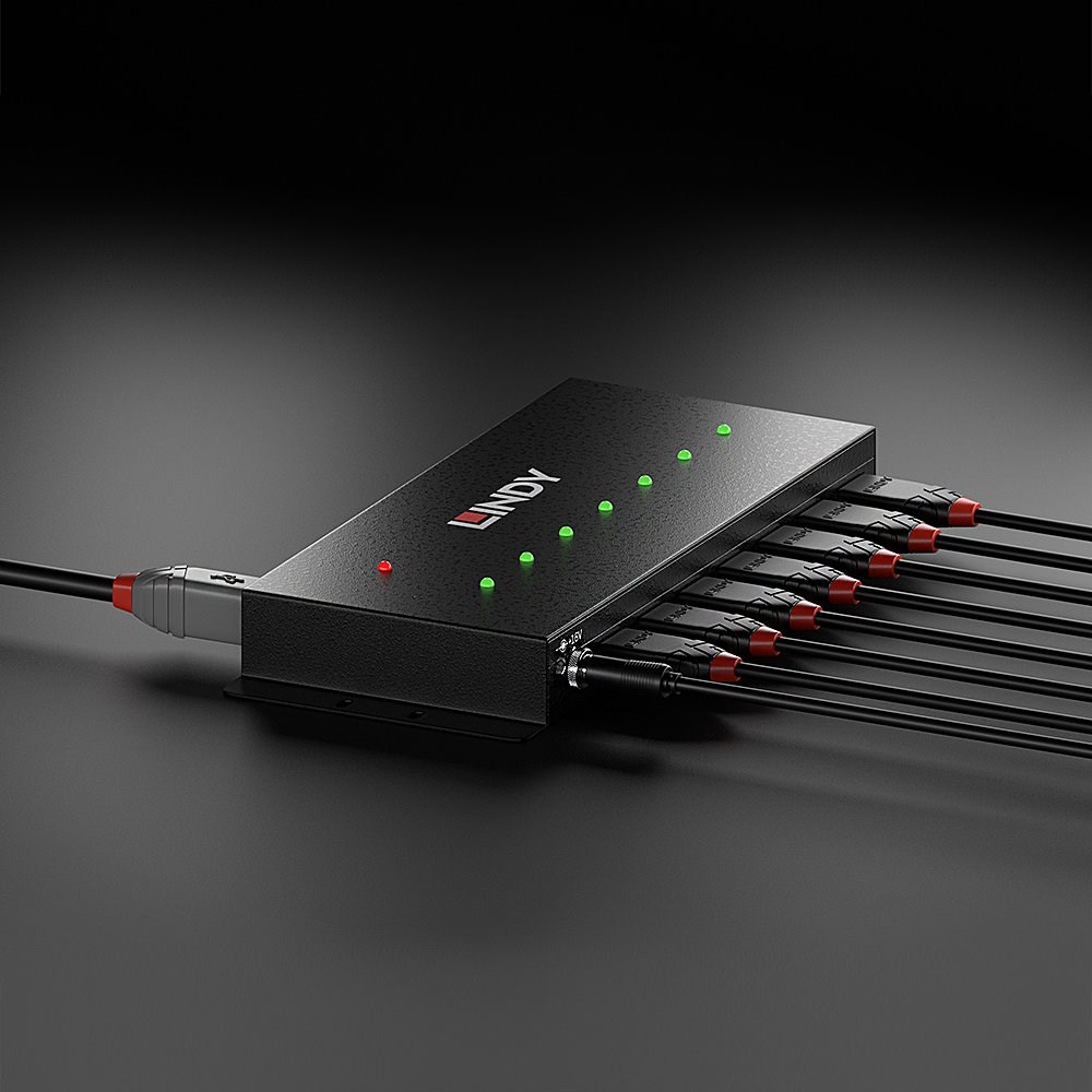 Lindy 7 Port USB 3.0 Metal Hub - Afbeelding 6