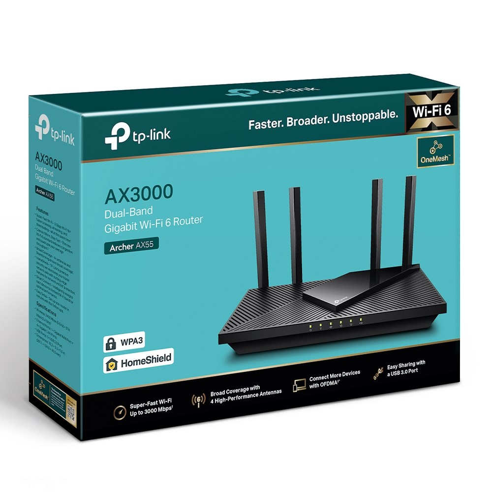 TP-Link Archer AX3000 Dual Band Gigabit Wi-Fi 6 Router - Afbeelding 5