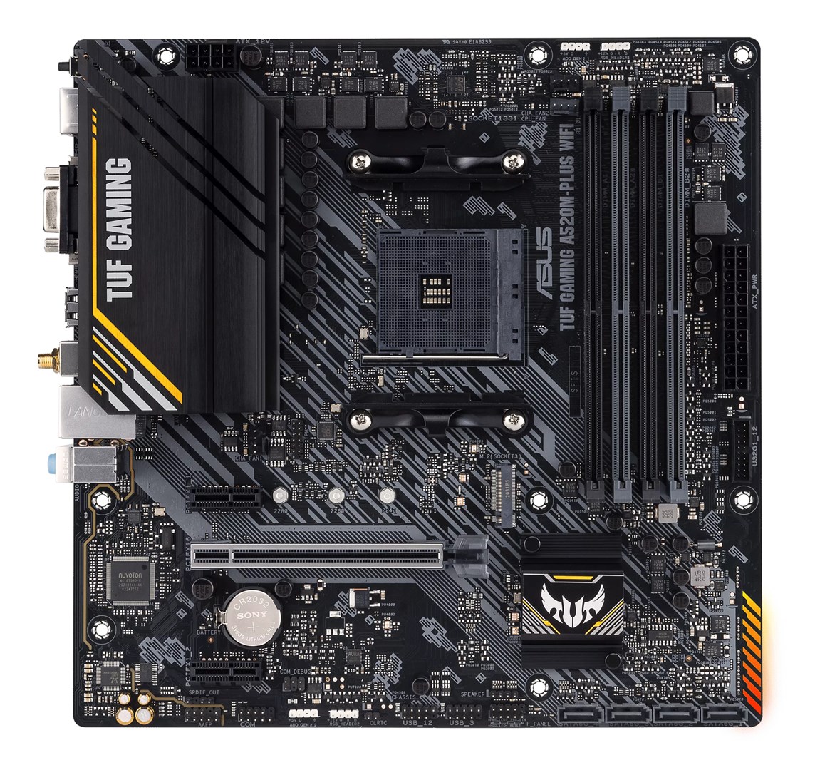 ASUS TUF GAMING A520M-PLUS WIFI AMD A520 Socket AM4 micro ATX - Afbeelding 3