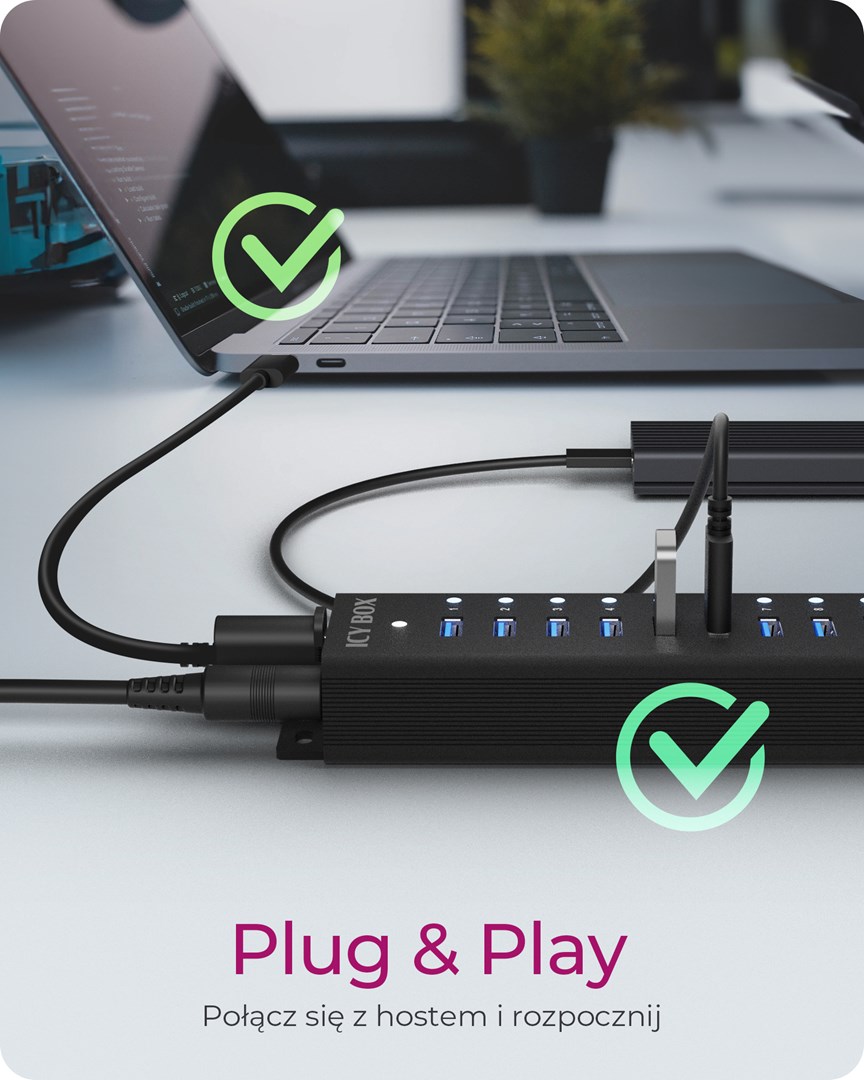 ICY BOX 17-Port Hub with USB 3.2 Gen 1 Type-A interface - Afbeelding 8