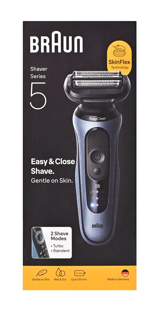 Braun Series 5 52-A1000S men's shaver Foil shaver Blue - Afbeelding 7