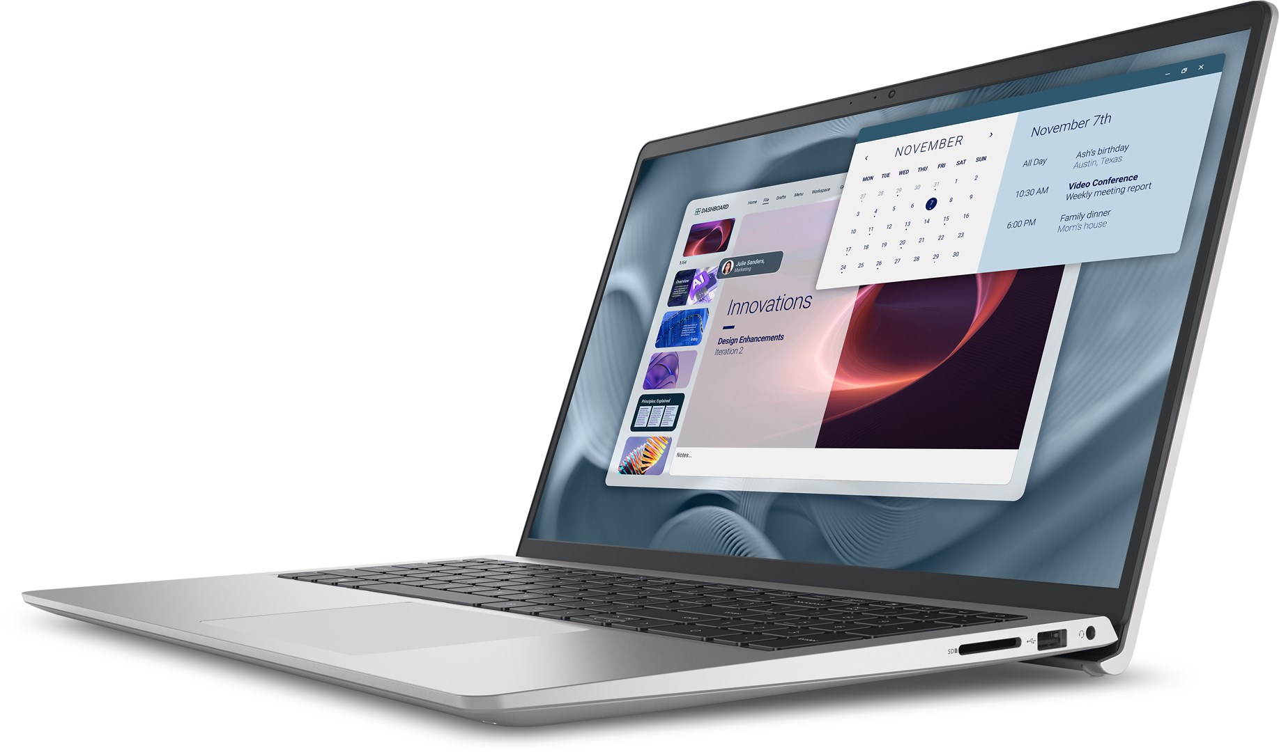 DELL Pro 15 Essential PV15250 Intel® Core™ i5 i5-1334U Laptop 39.6 cm (15.6") Full HD 16 GB DDR5-SDRAM 1 TB SSD Wi-Fi 6 (802.11ax) Windows 11 Pro Platinum, Silver - Afbeelding 4