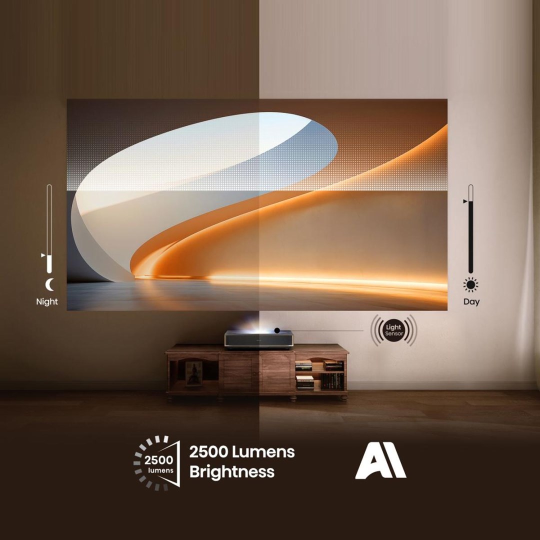 Hisense PT1 Ultra short throw projector UHD 4K (3840x2160) 3D Black - Afbeelding 7