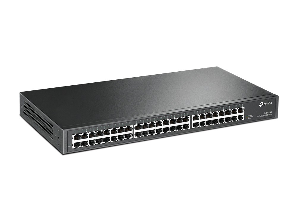 TP-Link TL-SG1048 Unmanaged Gigabit Ethernet (10/100/1000) 1U Black - Afbeelding 2