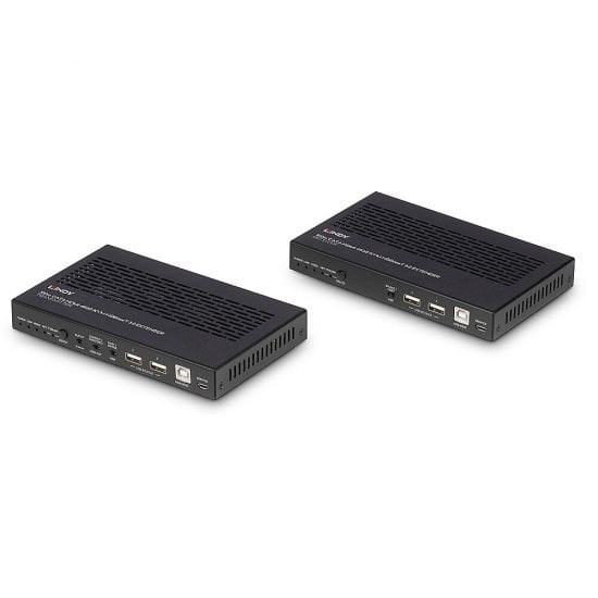 Lindy 100m Cat.6A HDMI 4K60, Audio, IR and RS-232 HDBaseT 3.0 KVM Extender - Afbeelding 2