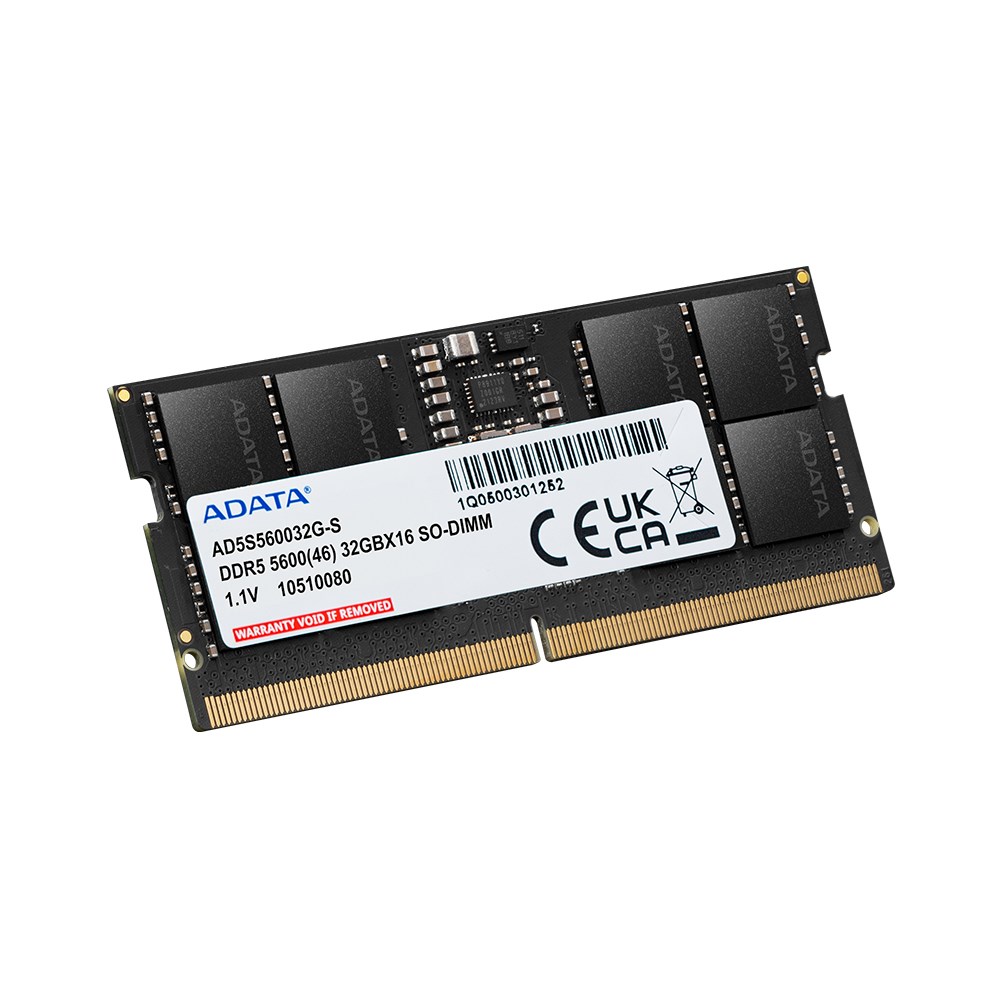 ADATA Premier memory module 16 GB 1 x 16 GB DDR5 262-pin SO-DIMM ECC - Afbeelding 3