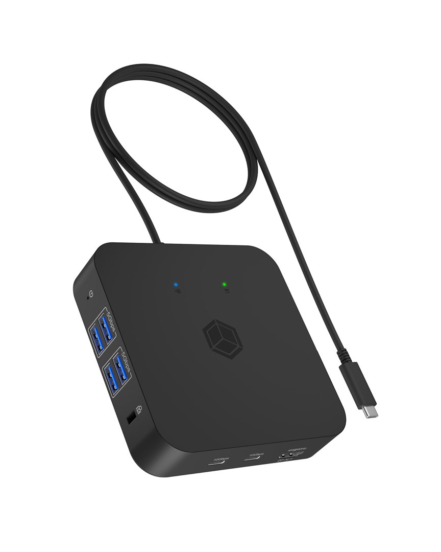 ICY BOX IB-DK4090-C Docking USB 3.2 Gen 2 (3.1 Gen 1) Type-C Black