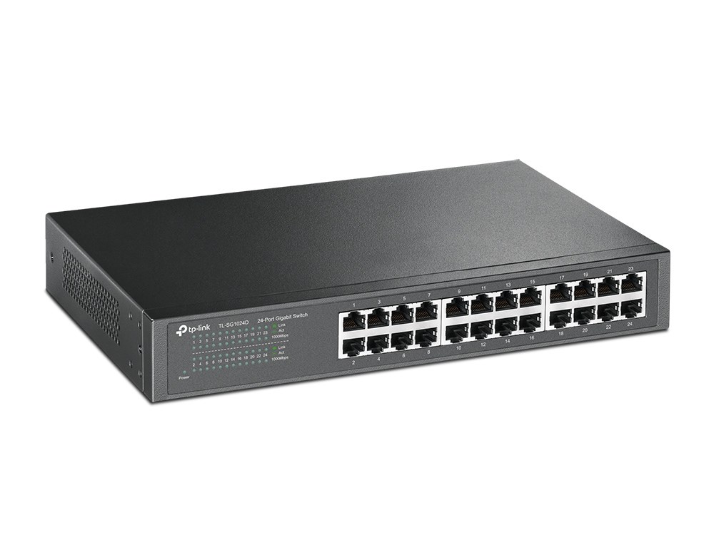 TP-Link TL-SG1024D network switch Unmanaged Gigabit Ethernet (10/100/1000) Grey - Afbeelding 3