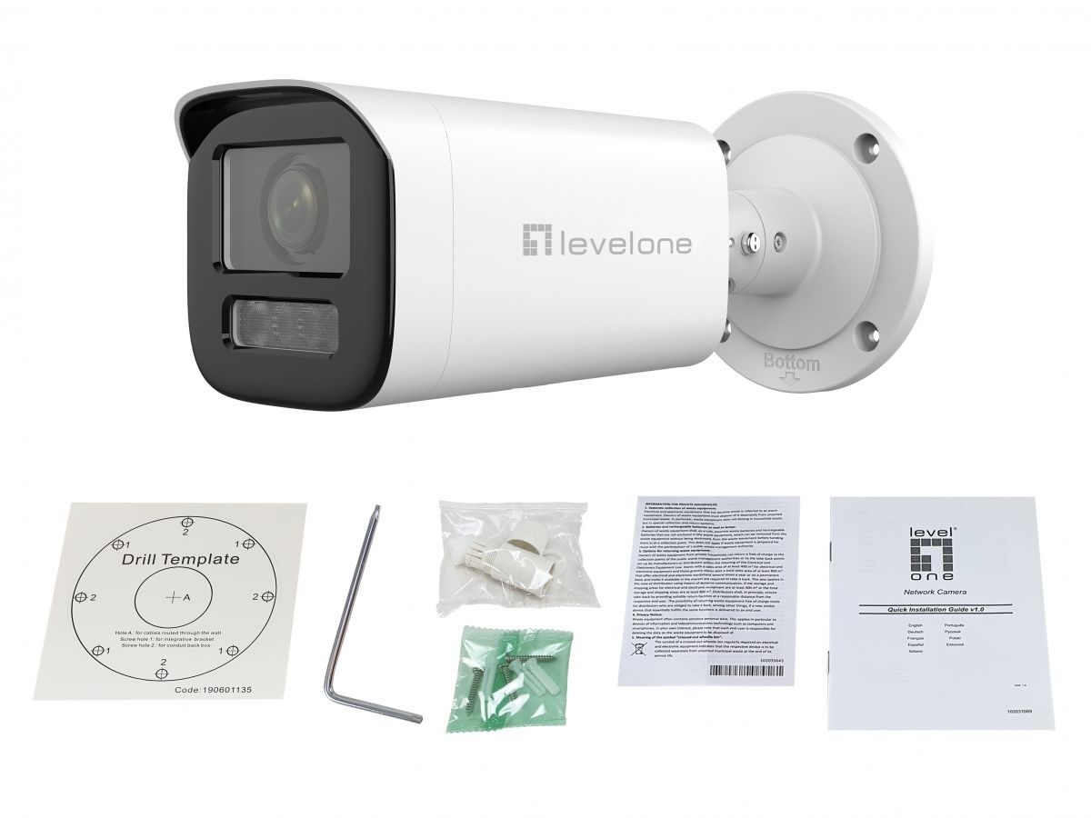 LevelOne GEMINI Zoom IP Camera, 2-MP, Zoom, H.265,INDOOR/OUTDOOR - Afbeelding 3