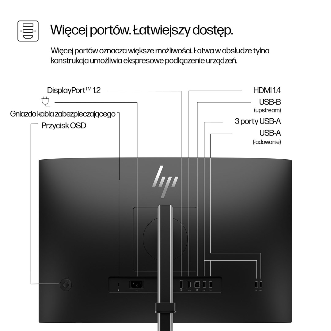 HP Series 5 Pro 24 inch WUXGA Monitor - 524pn - Afbeelding 8