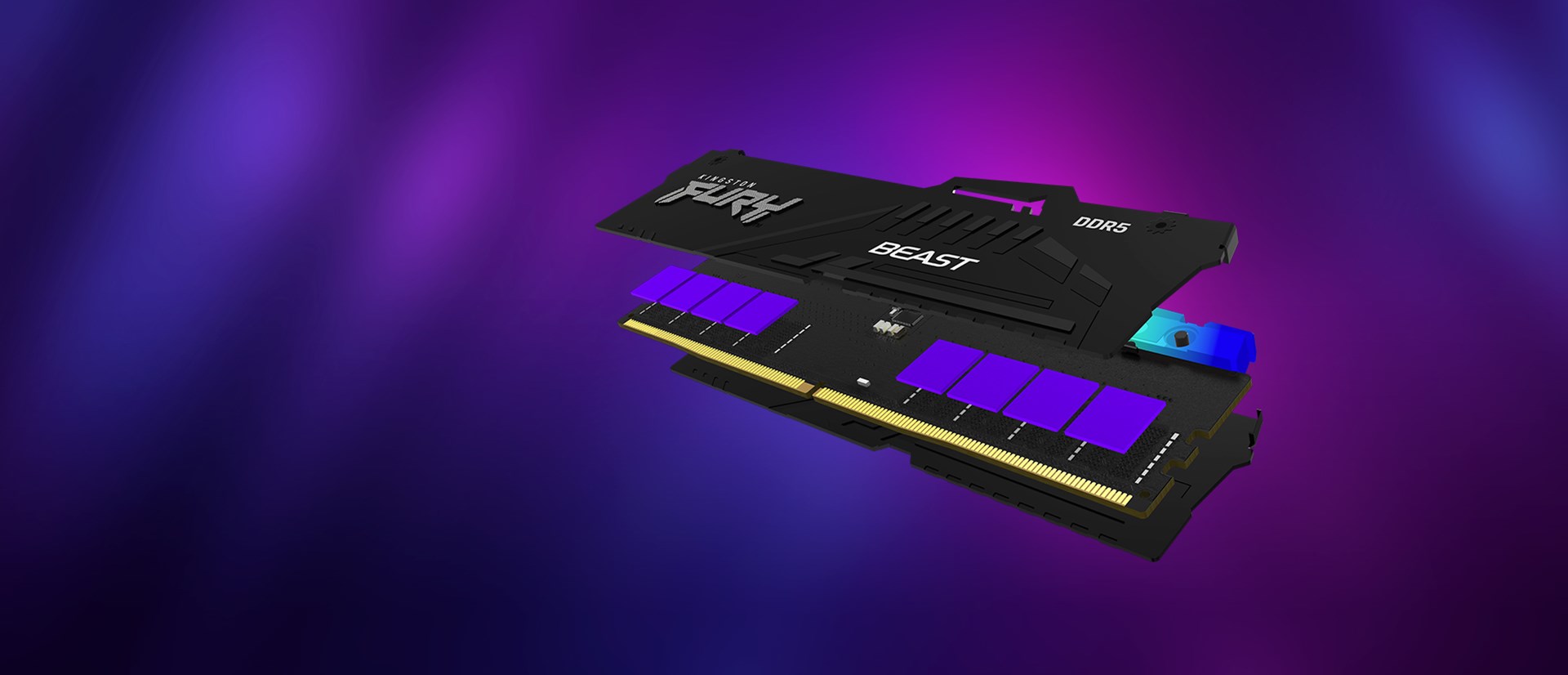 Kingston Technology FURY Beast 16GB 5200MT/s DDR5 CL40 DIMM RGB - Afbeelding 6