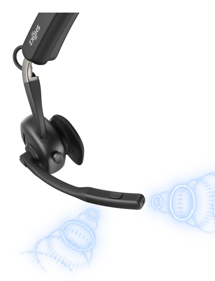 SHOKZ OpenMeet Wireless Bluetooth Bone Conduction Videoconferencing Headset - Afbeelding 7