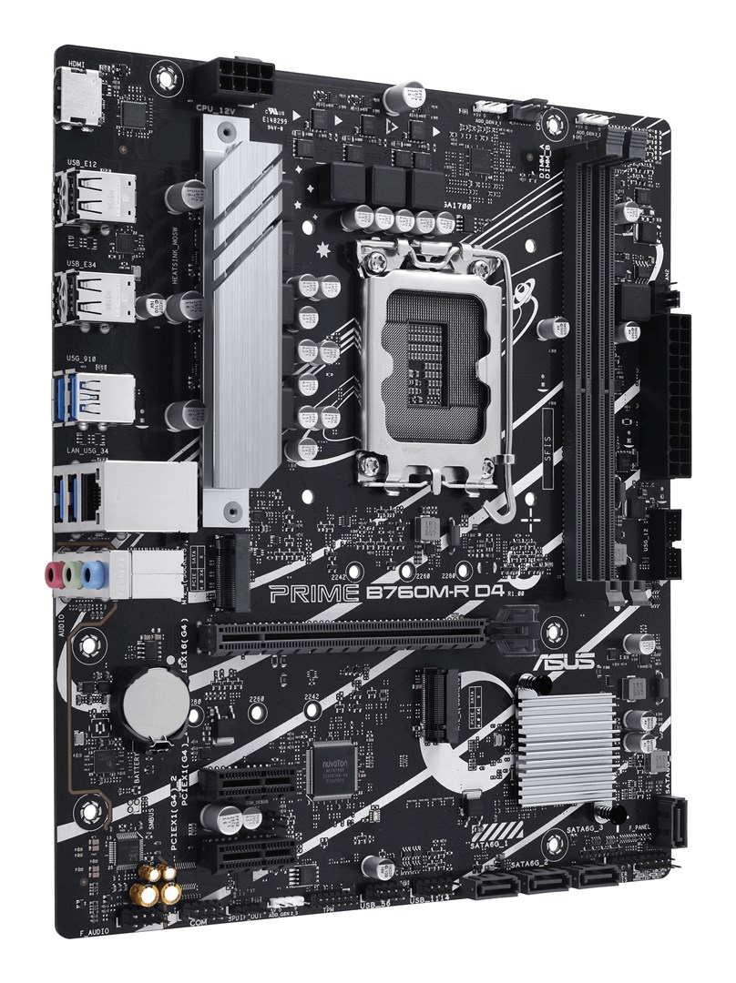 ASUS PRIME B760M-R D4 Intel B760 LGA 1700 micro ATX - Afbeelding 4