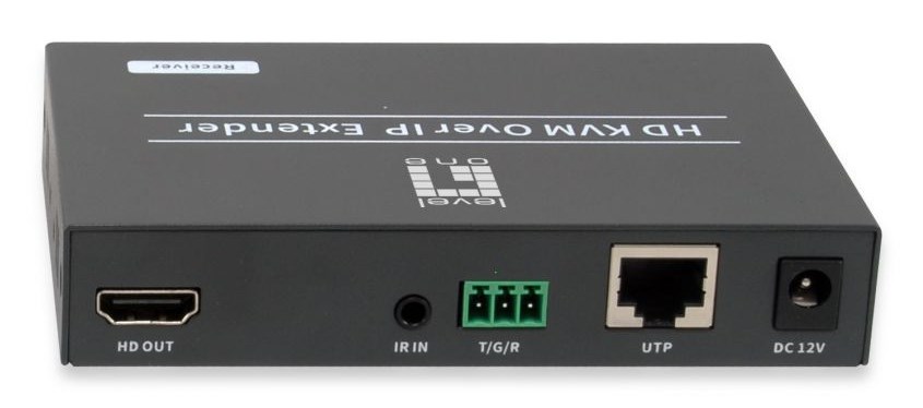 LevelOne HVE-6701R AV extender AV receiver Black - Afbeelding 2