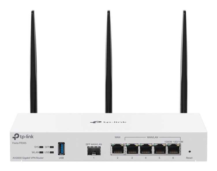 TP-Link FESTA FR365 wireless router Gigabit Ethernet Dual-band (2.4GHz + 5GHz or 2.4GHz + 6GHz) White
