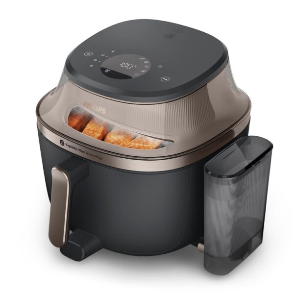 Philips 5000 series NA547/07 fryer Single 7.2 L Stand-alone 2000 W Hot air fryer Black, Gold