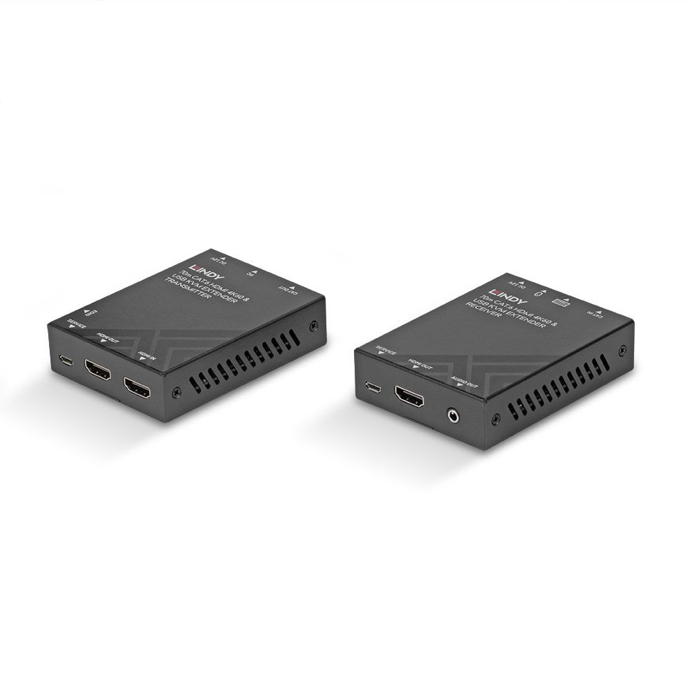 Lindy 70m Cat.6 HDMI 4K60, USB and Audio KVM Extender - Afbeelding 4