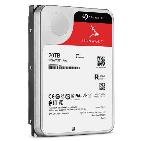 Seagate IronWolf Pro ST20000NT001 internal hard drive 20 TB 7200 RPM 256 MB 3.5" - Afbeelding 6