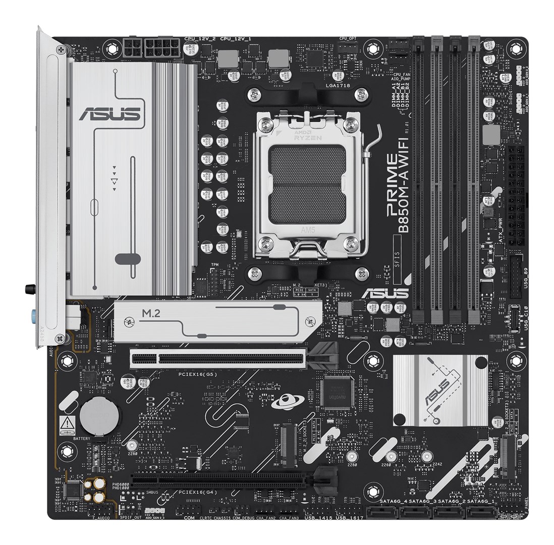 ASUS PRIME B850M-A WIFI AMD B850 Socket AM5 micro ATX - Afbeelding 3