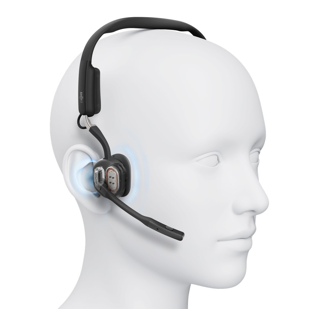 SHOKZ OpenMeet Wireless Bluetooth Bone Conduction Videoconferencing Headset - Afbeelding 6