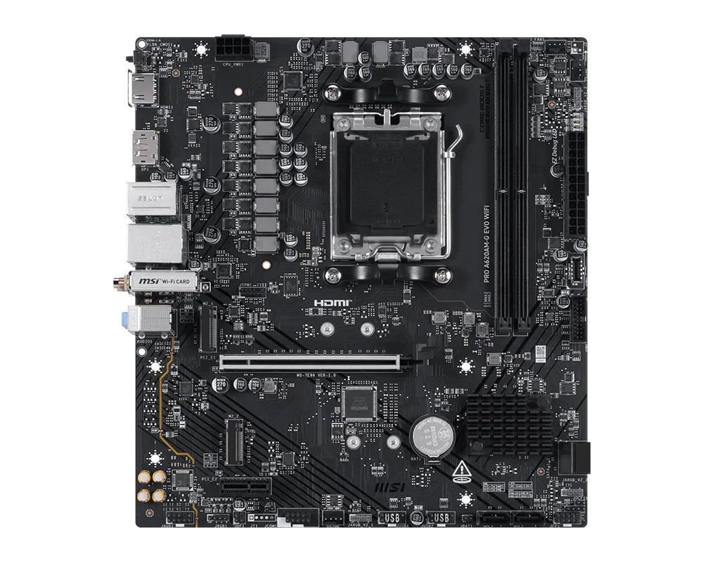 MSI Pro A620AM-G EVO WIFI AMD A620A Socket AM5 micro ATX - Afbeelding 6