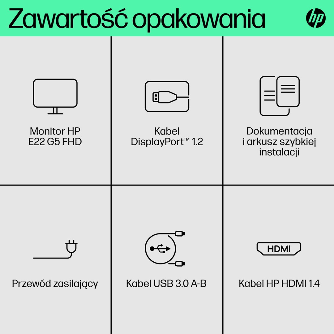 HP E-Series E22 G5 FHD Monitor - Afbeelding 6