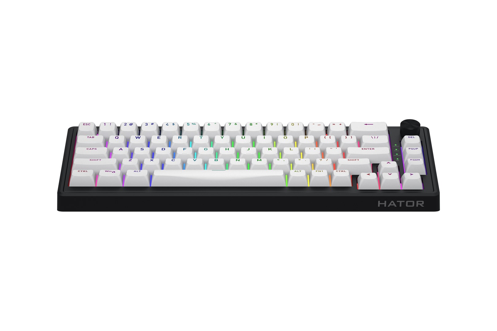 HATOR Skyfall Wireless 65 keyboard Gaming USB + RF Wireless + Bluetooth QWERTY US English Black, White - Afbeelding 2