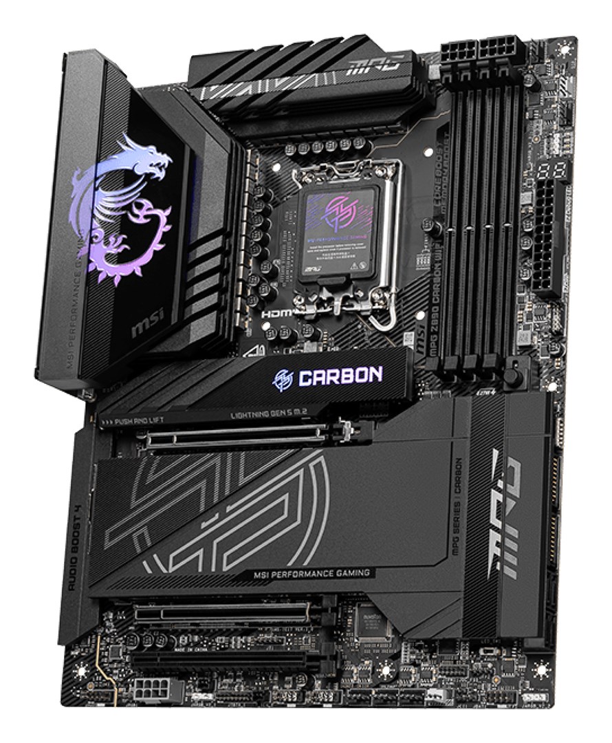 MSI MPG Z890 CARBON WIFI motherboard Intel Z890 LGA 1851 (Socket V1) ATX - Afbeelding 3