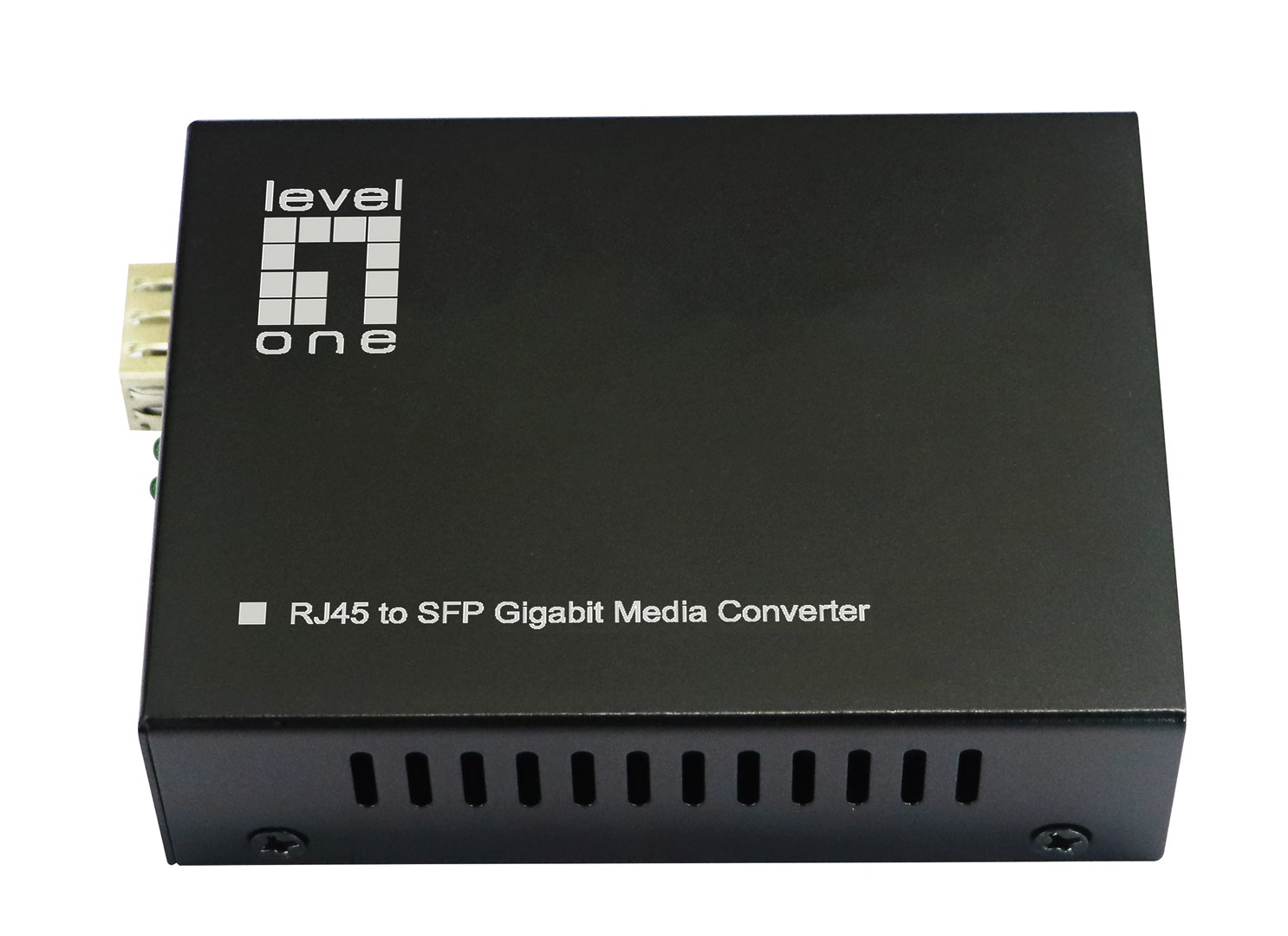 LevelOne RJ45 to SFP Gigabit Media Converter, 802.3bt 60W PoE PSE