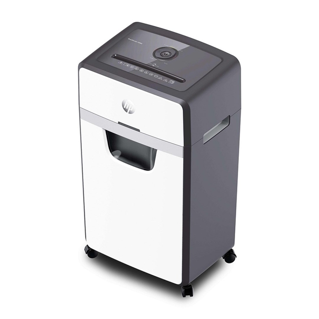 HP ONESHRED 16MC shredder, micro cut, P-5, 16 card, 30l, light grey - Afbeelding 2