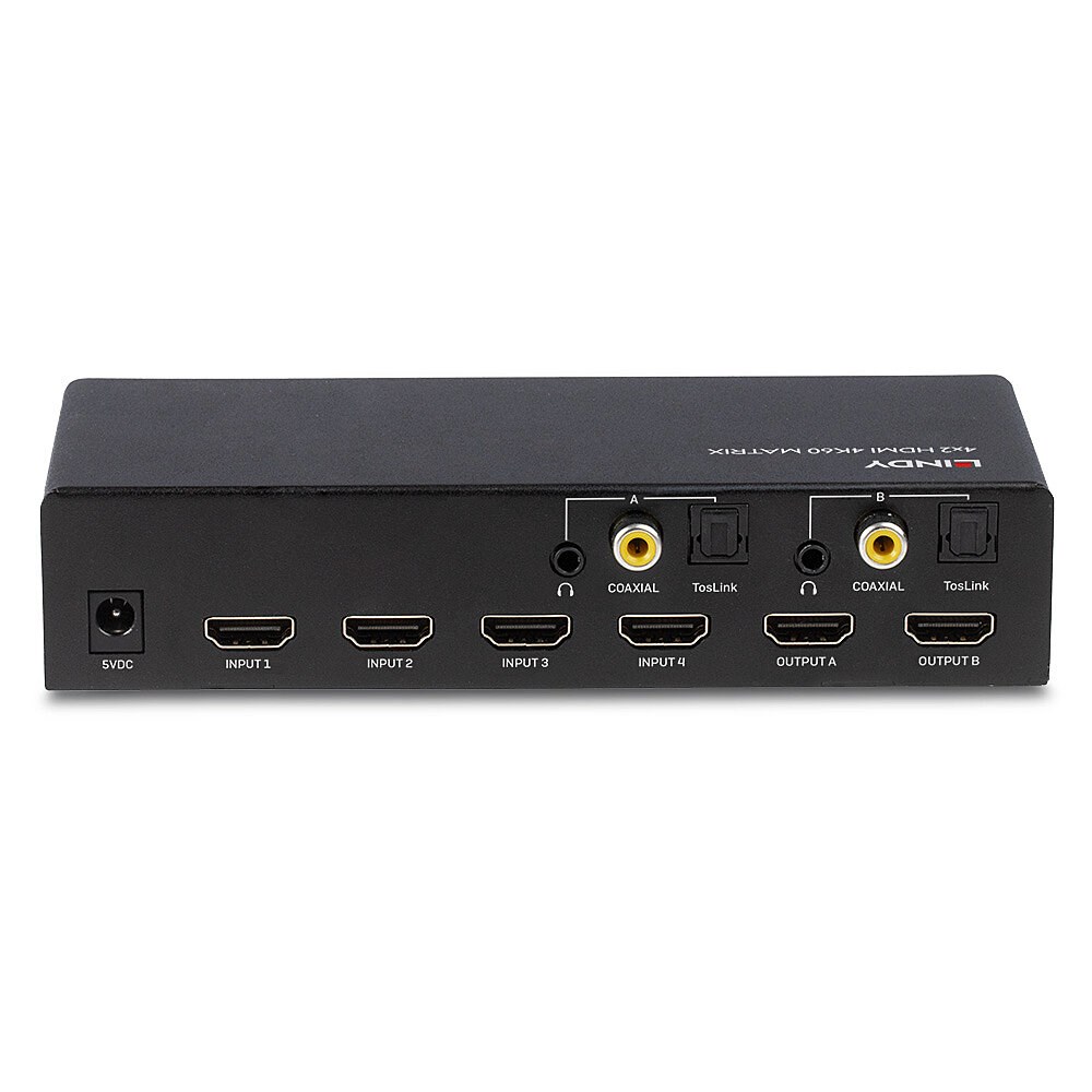 Lindy 4x2 HDMI 4K60 Matrix - Afbeelding 3