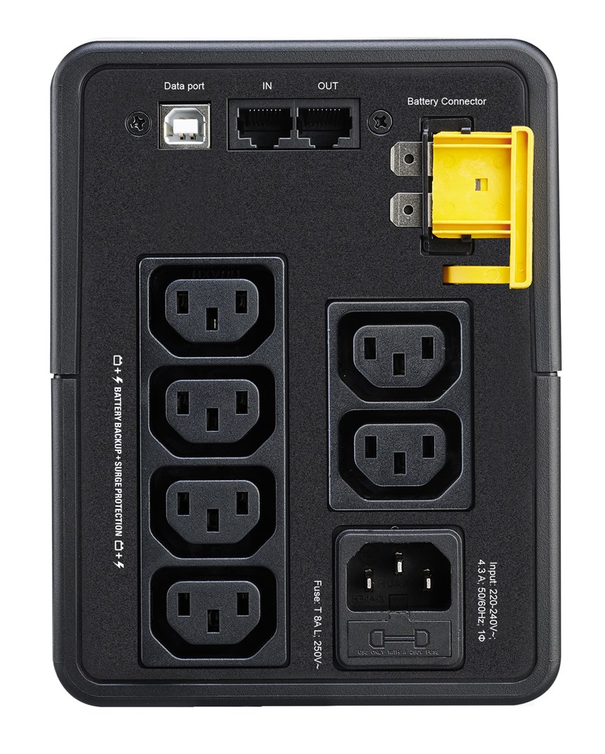 APC Back-UPS, 950VA, Tower, 230V, 6x IEC C13 outlets, AVR - Afbeelding 3