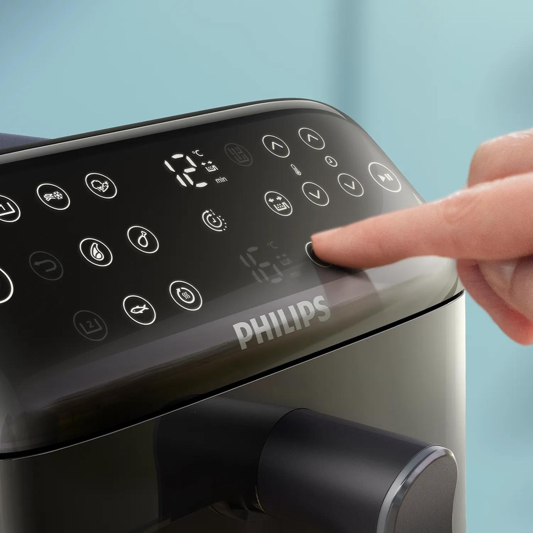 Philips 4000 series NA462/80 fryer Double 10 L Stand-alone 2750 W Hot air fryer Black, Gold, Grey - Afbeelding 5